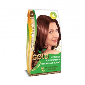 Раститительная краска для волос АртКолор Goldа Каштан, 25гр