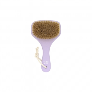 Банная щетка для сухого массажа   Lei  677004, натуральная щетина с покрытием, фиолетовая