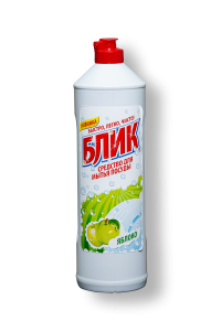 Жидкое средство для посуды БЛИК  Яблоко 1000мл 