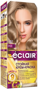 Краска для волос ECLAIR OMEGA-9 7.07 Ольха (краска 50, окислитель 50,маска 30, перчатки)