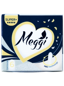 Гигиенические тампоны Meggi  Super+ ( 6шт) (4кап) 