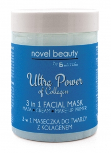 Маска для лица 3 в 1, ночной крем и праймер для макияжа  NOVEL BEAUTY Collagen, мл 