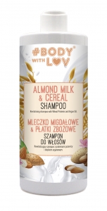 Шампунь BODYWITHLUV  с миндальным молоком и злаками Almond Milk & Cereal, 500 мл