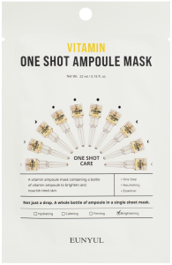 Маска для лица EUNYUL Ampoule Mask  Освежающая с витаминами, тканевая,22мл 